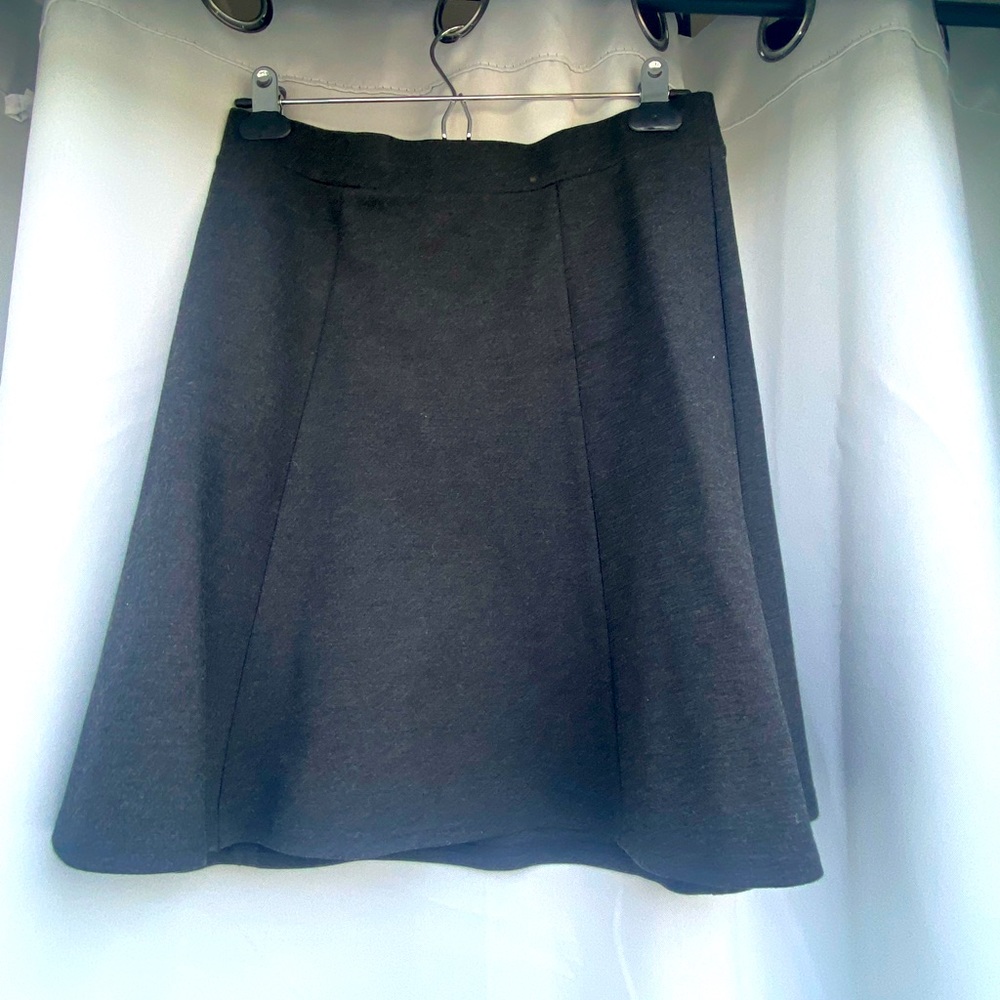 Charcoal flounce skirt